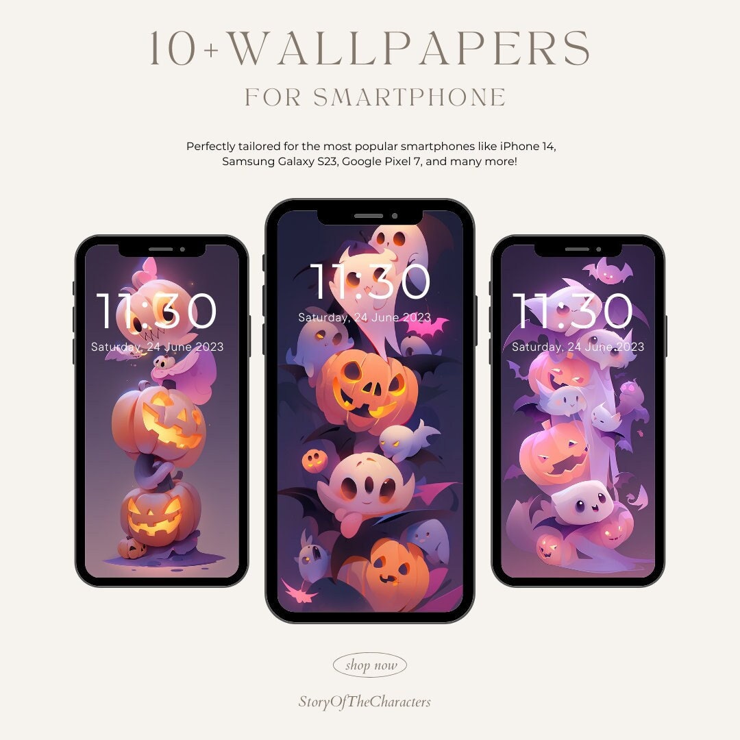 30 Cute Halloween iPhone Wallpaper Backgrounds (FREE DOWNLOAD)