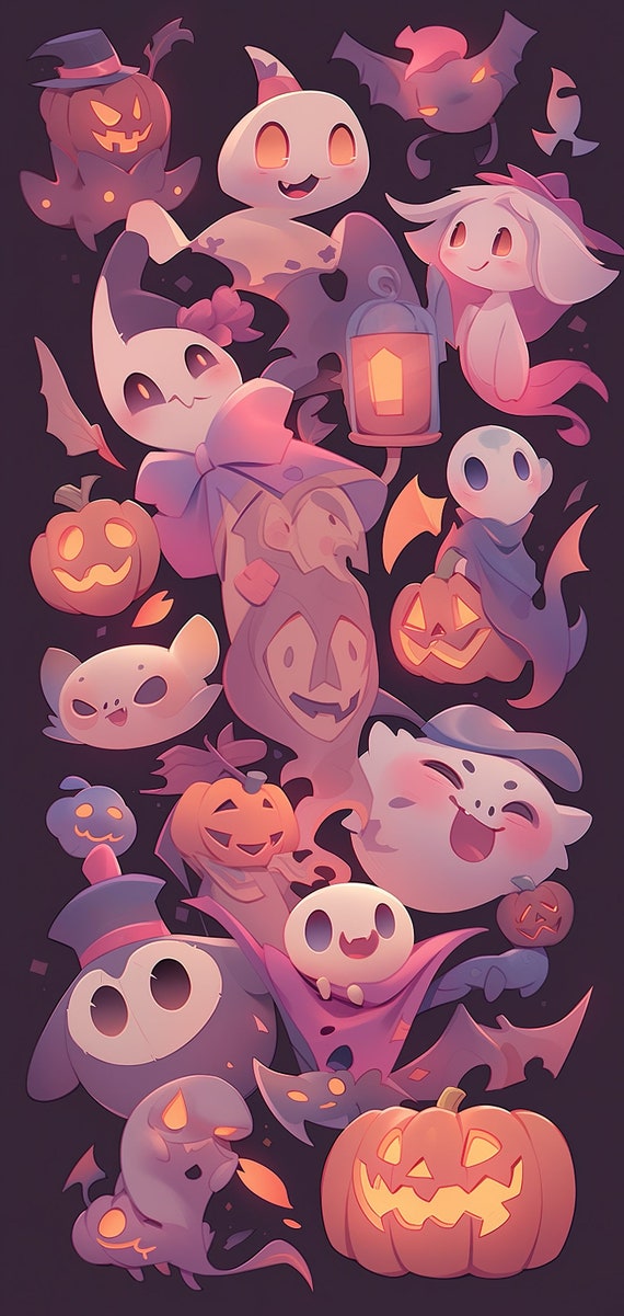 10 Cute Halloween Wallpaper Ideas for Phone & iPhone : Light Pink