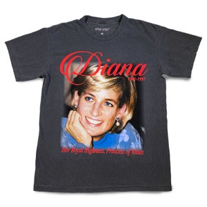 Original Moby Thrift Princess Diana Tee - Vintage Black