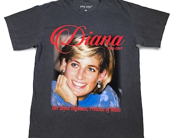 Original Moby Thrift Princess Diana Tee - Vintage Black