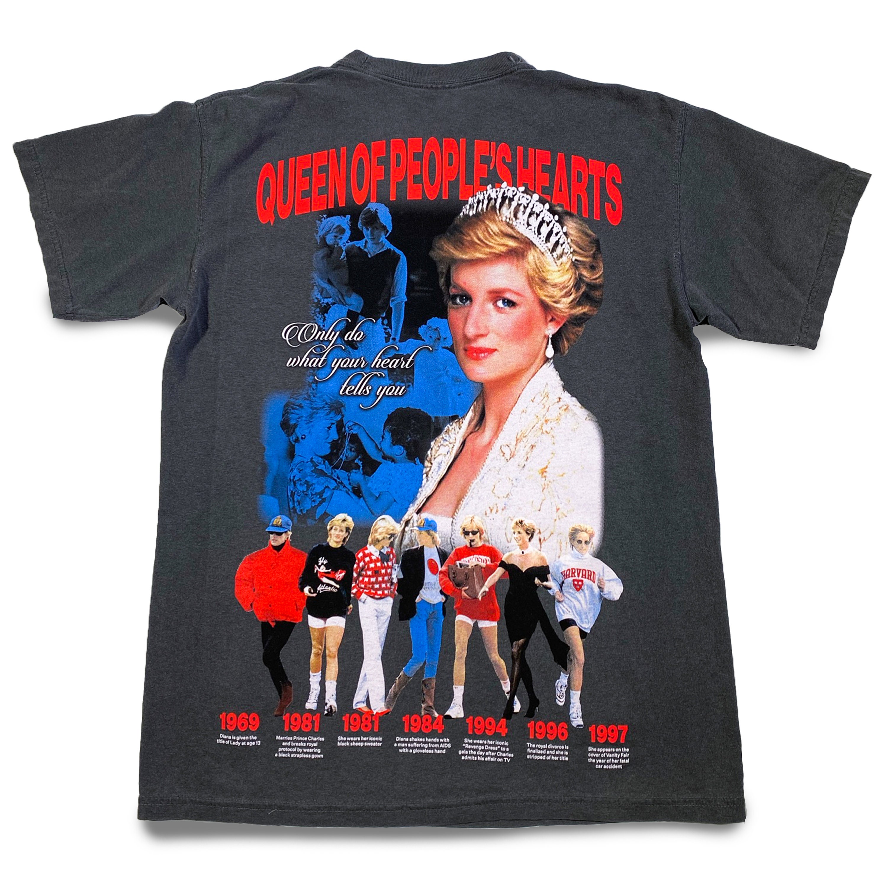 Original Moby Thrift Princess Diana Tee - Vintage Black - Etsy