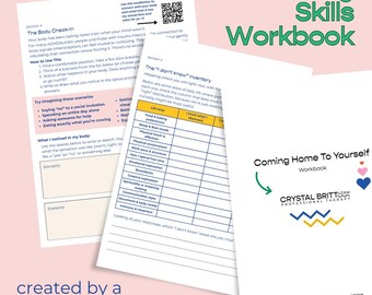 Cuaderno de trabajo "Volviendo a casa contigo mismo" / Diario de autodescubrimiento imprimible / Desenmascarando el autismo y el TDAH / PDF creado por un terapeuta