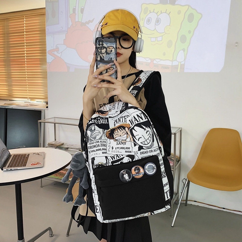 Cartoon Anime Backpack Anime Book Bag for Teenager Boys Girls 17 Inch  black  China Soccer Bag and Sports Bag price  MadeinChinacom