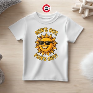 Happy Sun Clipart: Smiling Sun Graphic for T-shirts (Digital Download PNG)