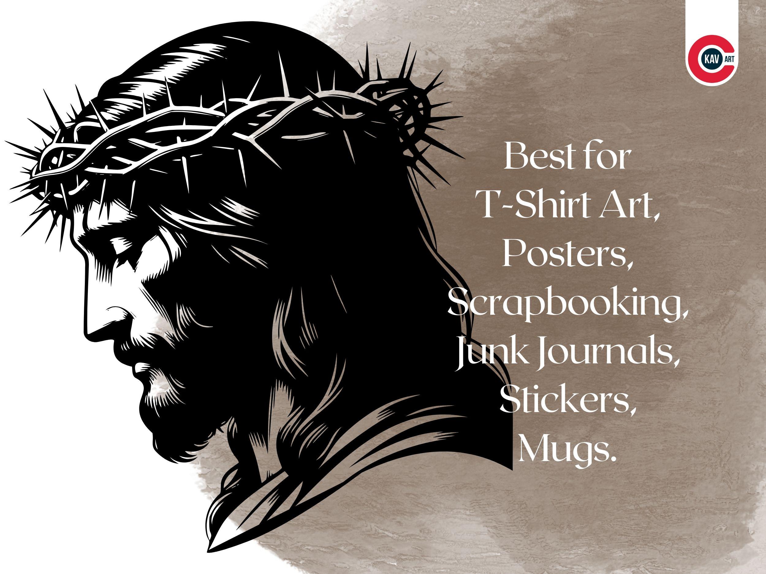 Jesus SVG Vector Bundle: Christian Religious Illustrations (digital ...