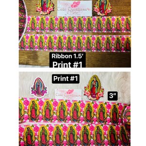Virgencita/ SanJudas Ribbon - Shakers - Resins