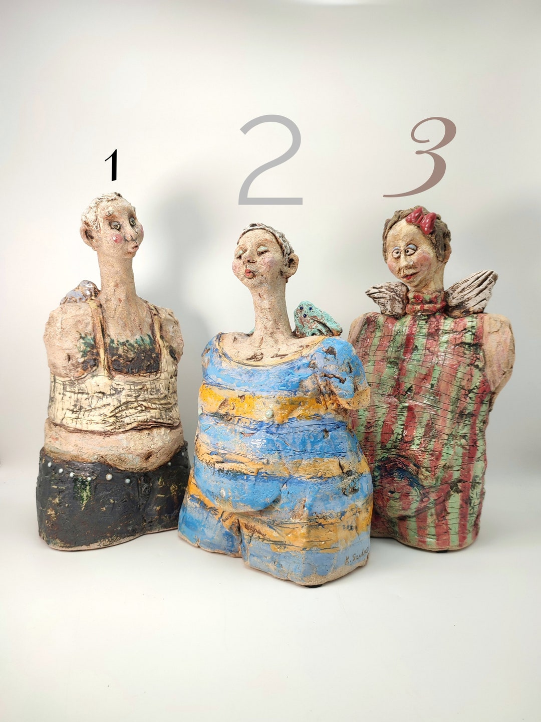 Curated visual reference: Visual Reference: Charlie S Angel 2 Ceramic Sculpture Artistic Ceramics Handmade