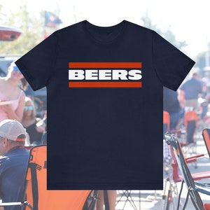 Beer Down - Chicago Down Football T Shirt Beer Down - Chicago Down Football T Shirt