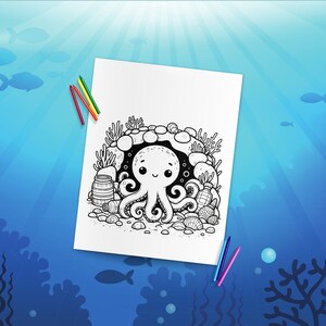 Kids Coloring Book | Shark Week | Baby Shark Coloring Pages | Digital Download | Ocean Coloring Pages | Shark Coloring Book