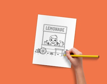 Summer Fun Coloring Book for Kids | 21 Printable Pages (Digital Download)