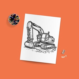 Construction Trucks Coloring Pages | Printable Coloring Pages For Kids | Construction Vehicle | Vehicle Coloring | Preschool Activity
