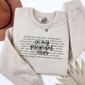 Pregnancy Announcement Sweatshirt, Funny Maternity Sweater, Mom To Be Crewneck, Baby Reveal, Pregnant Wife Pullover, Gift for Expecting Mom