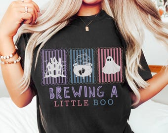 Halloween Pregnancy Announcement Shirt, Spooky Pregnancy Reveal Tshirt, Funny Halloween Maternity Sweatshirt, Baby Reveal Gift for Mom To Be