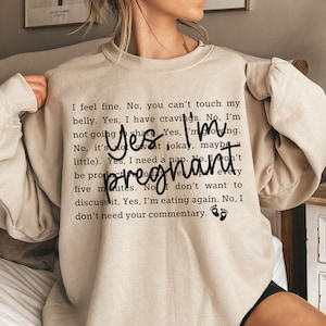 Sweat-shirt faire-part de grossesse, chemise de maternité rigolote, col rond, future maman, t-shirt bébé, t-shirt femme enceinte, cadeau pour femme enceinte