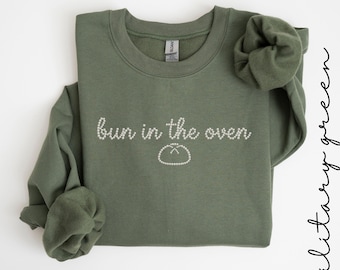 Pregnancy Announcement Sweatshirt, Maternity Sweater, Funny Baby Shower Crewneck, New Mom Gift, Pregnancy Reveal Gift for Mom To Be
