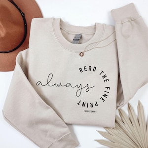 Pregnancy Announcement Sweatshirt, Funny Maternity Sweater, Mom To Be Crewneck, Baby Reveal, Pregnant Wife Pullover, Gift for Expecting Mom