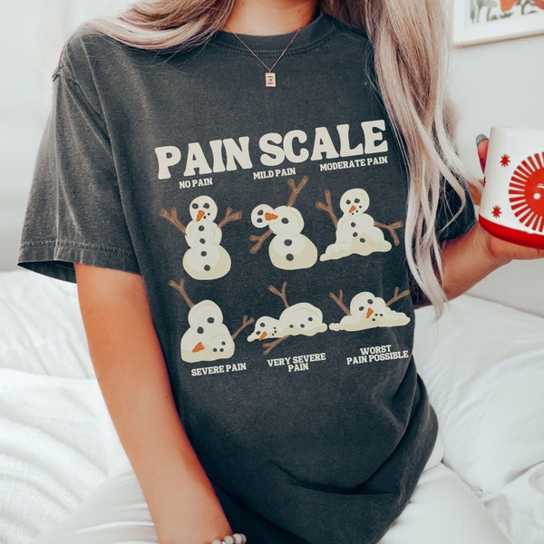 Funny Pain Scale Shirt, Christmas Nurse Sweatshirt, Medical Holiday Tshirt, Xmas Gift for Nurse, Healthcare Worker Pain Assessment, Triage