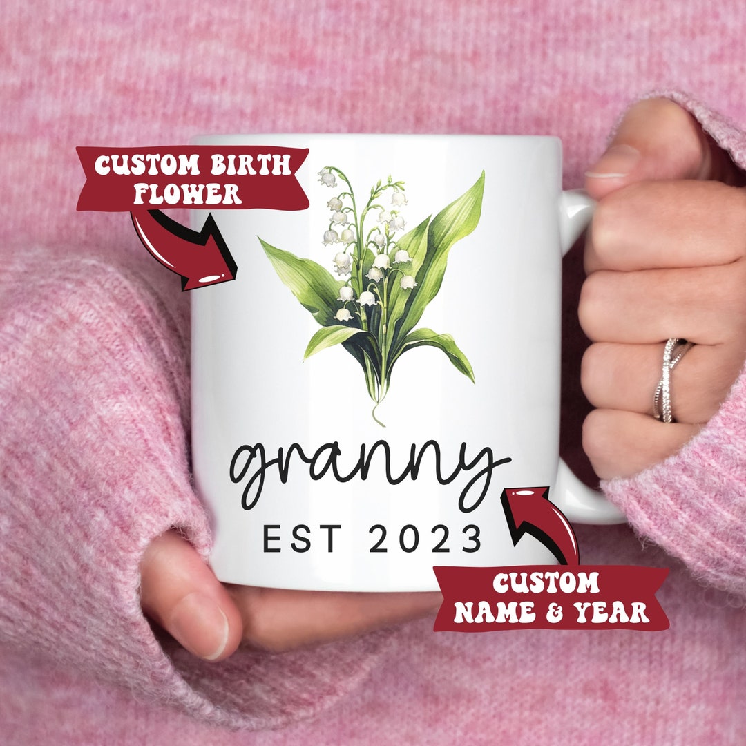 Mama Bear - Family Personalized Custom Pottery Mug - Gift For Mom, Grandma