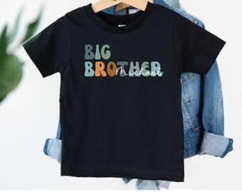 Custom Big Bro Shirt, Personalized Big Brother Tee Pregnancy Announcement Big Brother T-Shirt Baby Announcement Big Brother Toddler Shirt