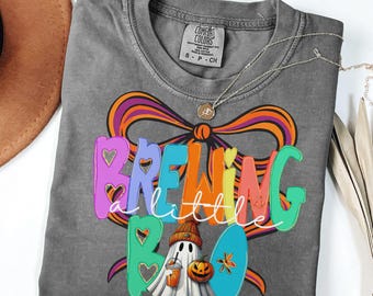 Halloween Pregnancy Announcement Shirt, Spooky Pregnancy Reveal Tshirt, Funny Ghost Maternity Sweatshirt, Baby Reveal Gift for Mom To Be