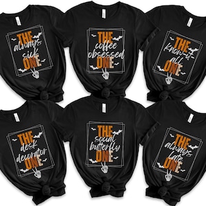 Costume Group Halloween Shirt, Funny Matching Halloween Office Party T-Shirt, Teacher Group Costume, Gift for Co-worker, Work Party Tee