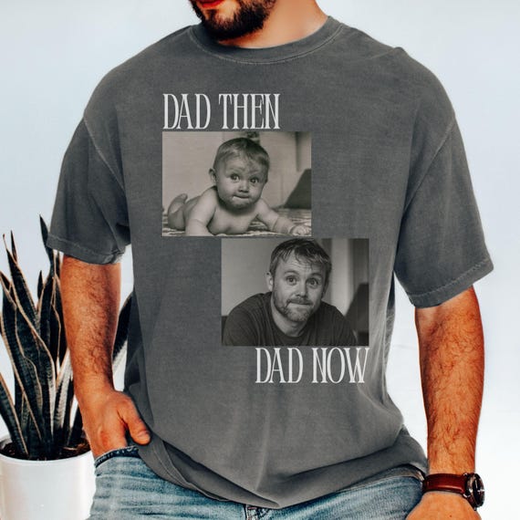 Custom Dad Photo Shirt, Personalized Vintage Dad Tee, Best Dad Ever Gift, Funny Father’s Day Shirt, Gift for New Dad