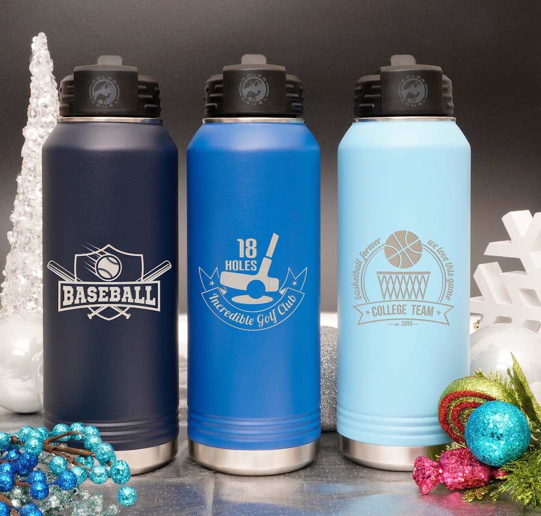 Sports Team Water Bottle Custom Logo Bottle Stainless Steel Etsy