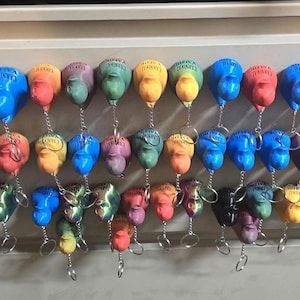 3 D PRINTED CRUISE DUCKS With Keychains (Set of 12)