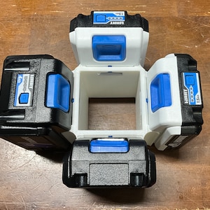 HART 20V FOUR BATTERY holder 3d printed (batteries not included)