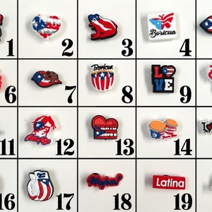 Puerto Rico Shoe Charms #2