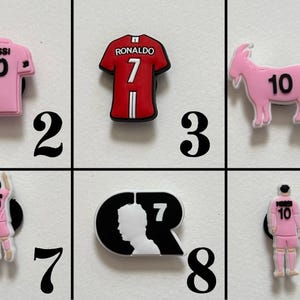 Messi and Ronaldo Shoe Charms