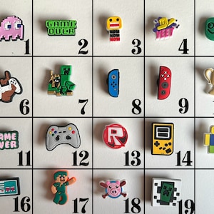 Video Game Mix Shoe Charms
