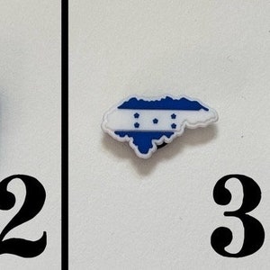 Country Flag Shoe Charms (Puerto Rico, Colombia, Honduras, El Salvador)