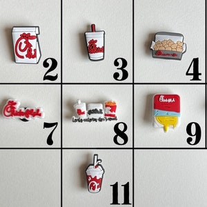 Food Shoe Charms