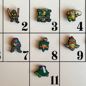 Ninja Turtles Shoe Charms