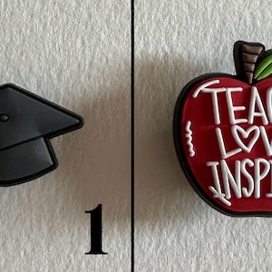 School, Teacher, Graduate Shoe Charms