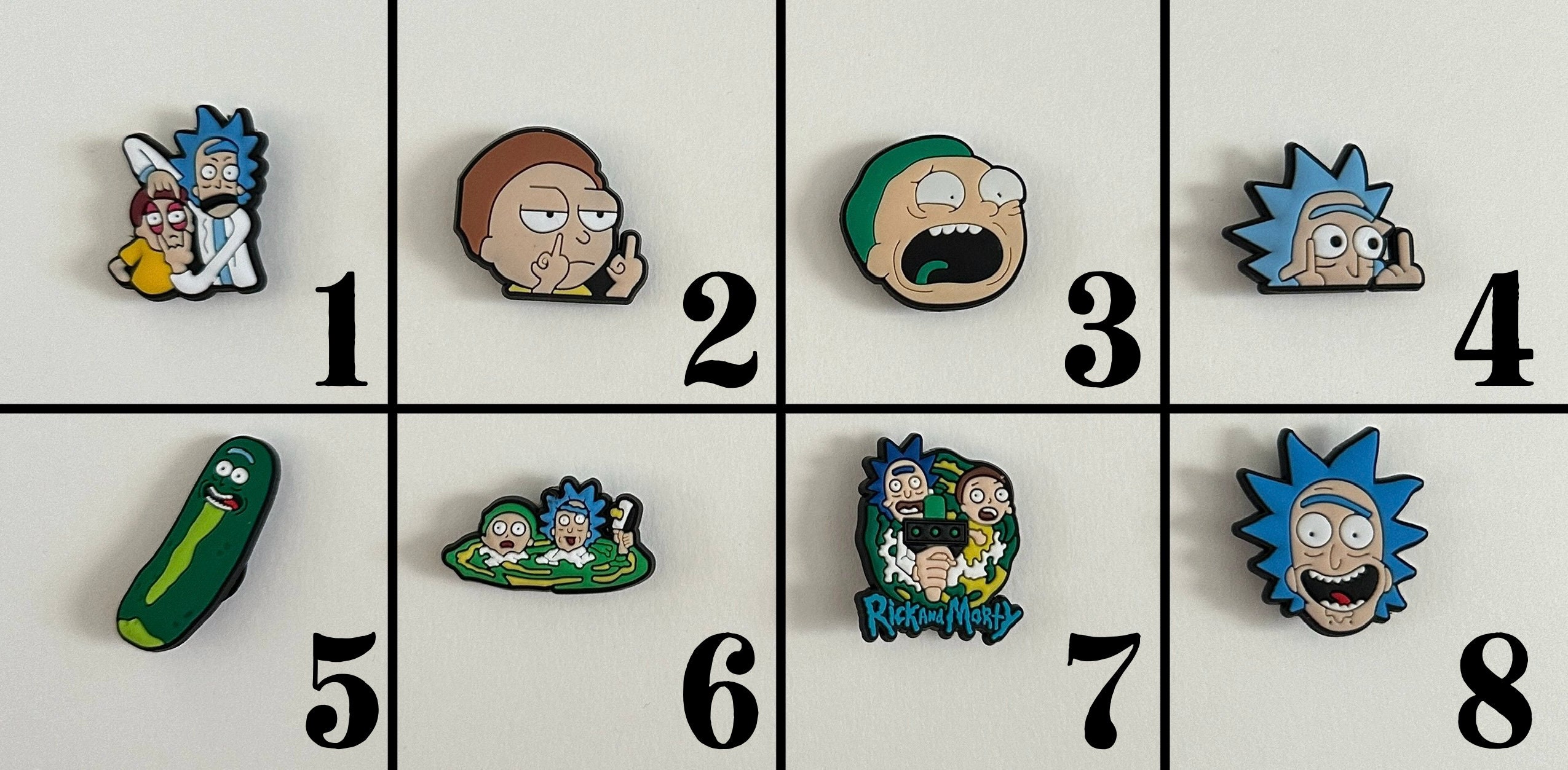 Rick & Morty Shoe Charms
