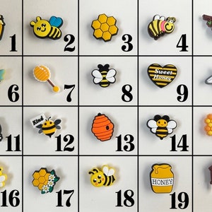 Bee Shoe Charms