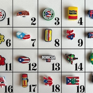 Puerto Rico Shoe Charms #1