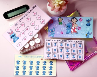 LiloStich |Stitch Savings Challenge || Laminated || Savings Challenge ||Budgeting Fun  | Lilo N Stitch Themed | Budget
