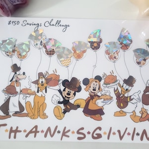 ディズニーテーマ | 秋 | 感謝祭 | ミッキーマウス | ミニーマウス | スクラッチ＆セーブチャレンジラミネート | ディズニーワールド | ギフトのアイデア | 予算