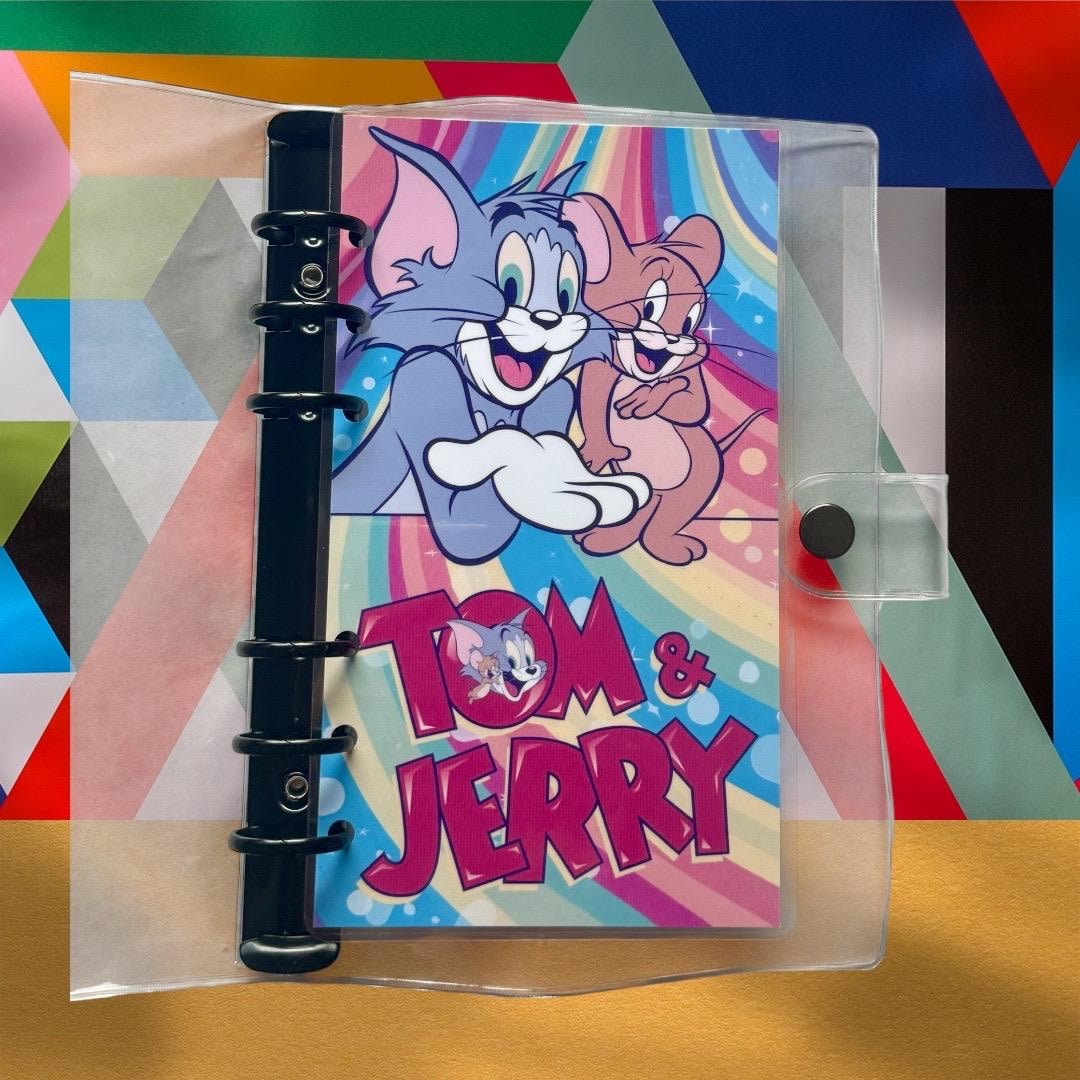 Mouse Button Binder Cat & Mouse Nostalgic Savings Challenge Binder A6 | 240 Money Saving ...