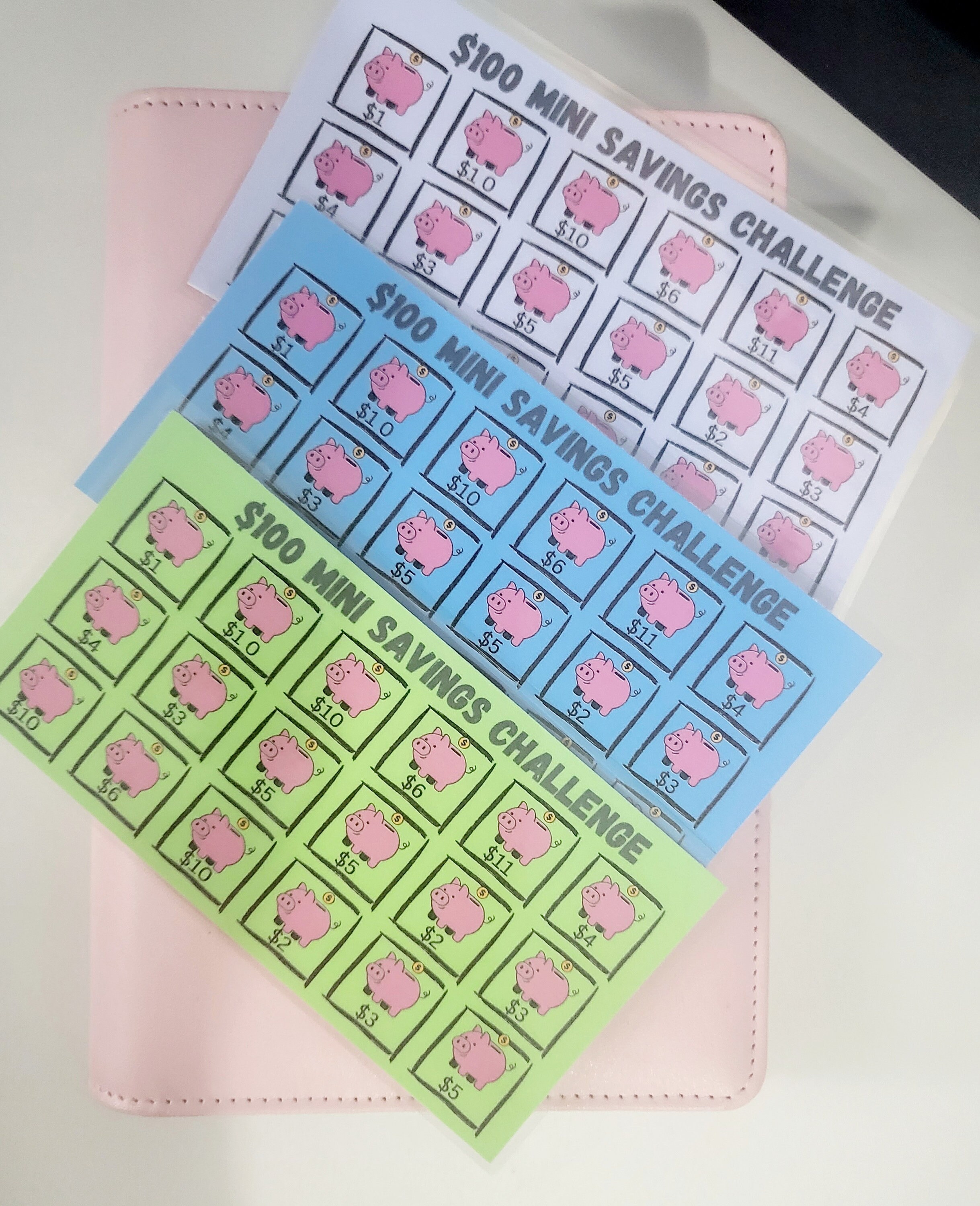 100 Mini Savings Challenge Saved Etsy