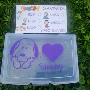 Snoopy Themed Savings Challenges Box Bundle 1700 Saved