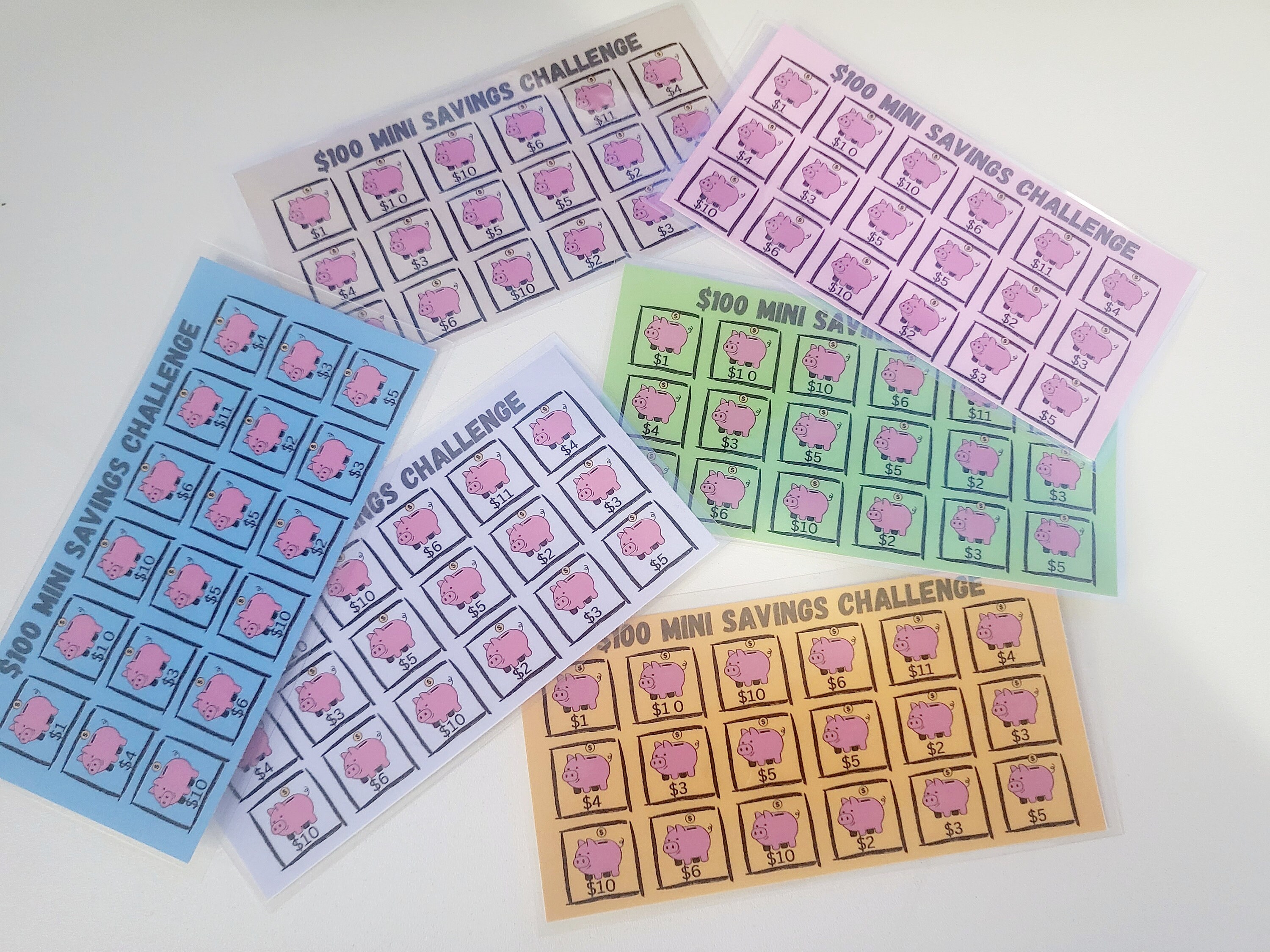 100 Mini Savings Challenge Saved Etsy