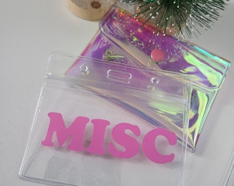 Mini Cash Envelopes Wallet Size | Clear Laminated Envelopes| Wallet size stuffing envelope |  Customizable Labels