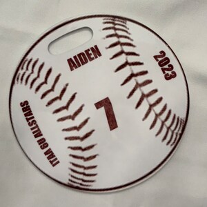 Personalisierter Baseball-Taschenanhänger