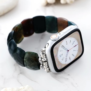 Agate Apple Watch Strap | Band 38mm 40mm 41mm 42mm 44mm 45mm 46mm 49mm | Compatible with all Apple Samsung Garmin Watch Series