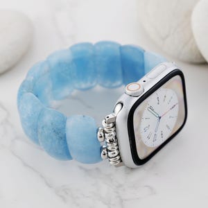 Blue Jade Apple Watch Strap | Band 38mm 40mm 41mm 42mm 44mm 45mm 46mm 49mm | Compatible with all Apple Samsung Garmin Watch Series