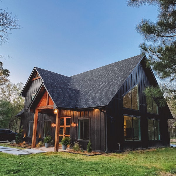 Modern Black House Plans